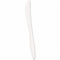 Boardwalk Mediumweight Polypropylene Cutlery White Knives 1000ct Case
