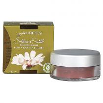 Aubrey Organics Silken Earth Powder Blush 371 Warmed Rose, 3g,