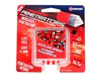 Crosman PowerShot Red Flight Penetrator Pellets, .22 Cal, 16.7 Grains, Lead-Free, 100ct