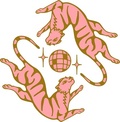 Pink Tiger On The Wharf